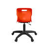 Titan Swivel Junior Chair with Plastic Base and Castors T30-O-BK 6
