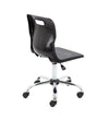 Titan Swivel Senior Chair with Chrome Base and Castors T35-BK 5