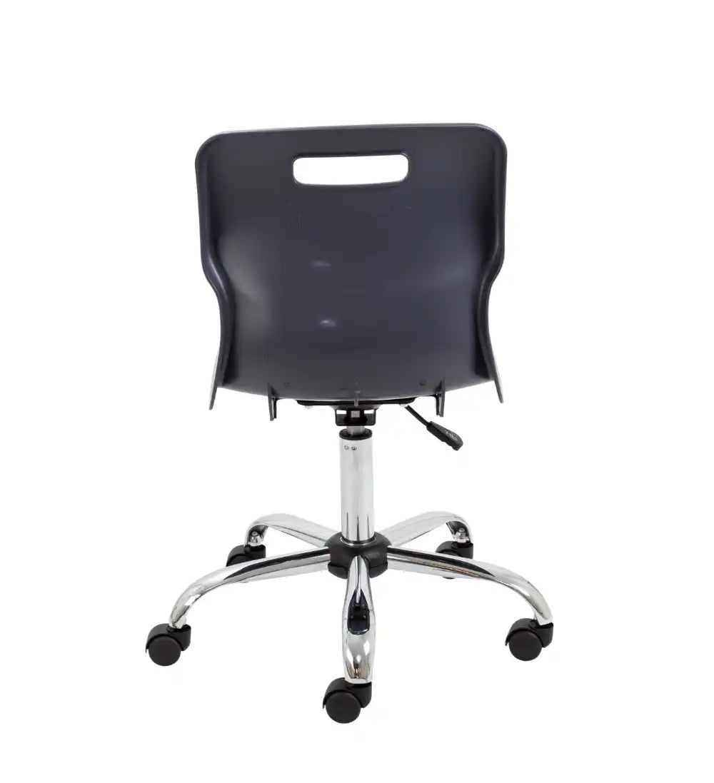 Titan Swivel Senior Chair with Chrome Base and Castors T35-C 6