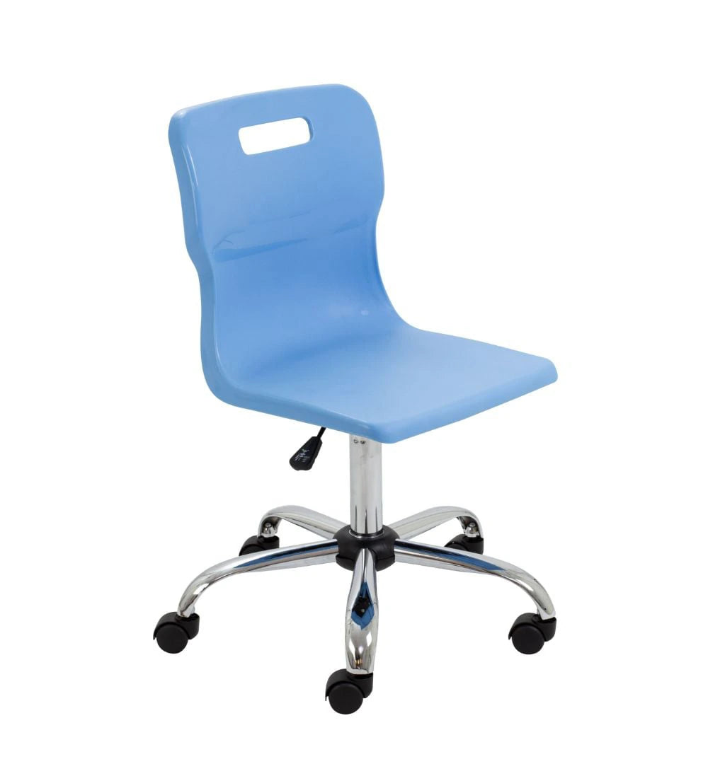 Titan Swivel Senior Chair with Chrome Base and Castors T35-CB 1