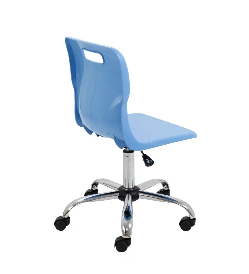 Titan Swivel Senior Chair with Chrome Base and Castors T35-CB 5