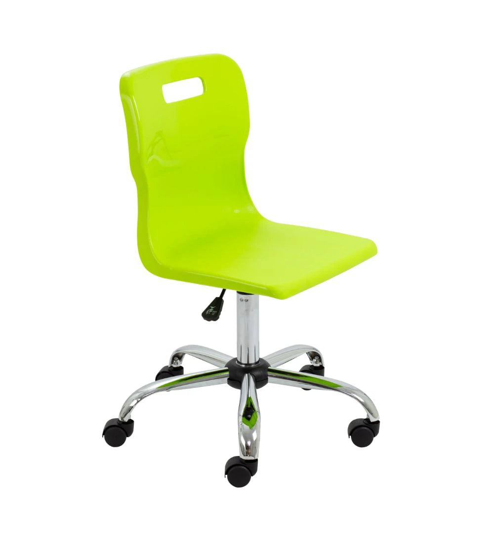 Titan Swivel Senior Chair with Chrome Base and Castors T35-L 1