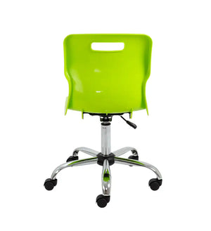 Titan Swivel Senior Chair with Chrome Base and Castors T35-L 6