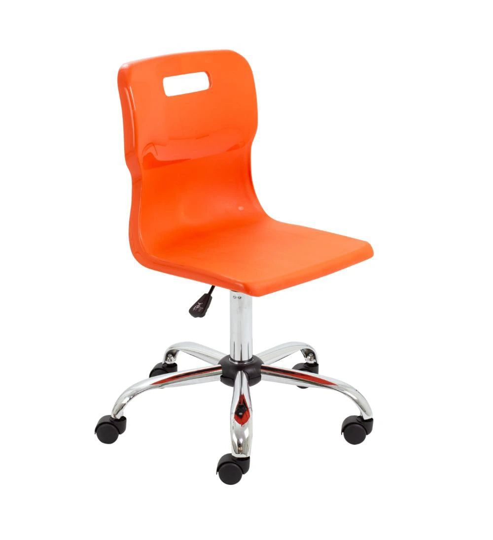 Titan Swivel Senior Chair with Chrome Base and Castors T35-O 1
