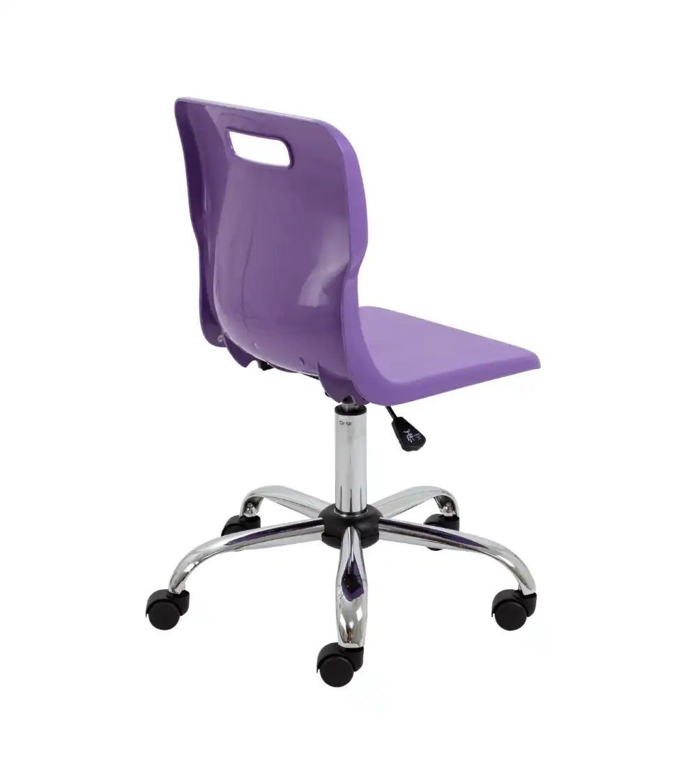 Titan Swivel Senior Chair with Chrome Base and Castors T35-P 5