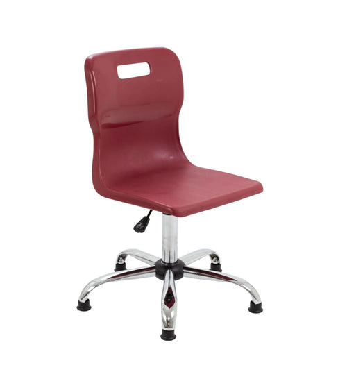 Titan Swivel Senior Chair with Chrome Base and Glides T35-BG 1