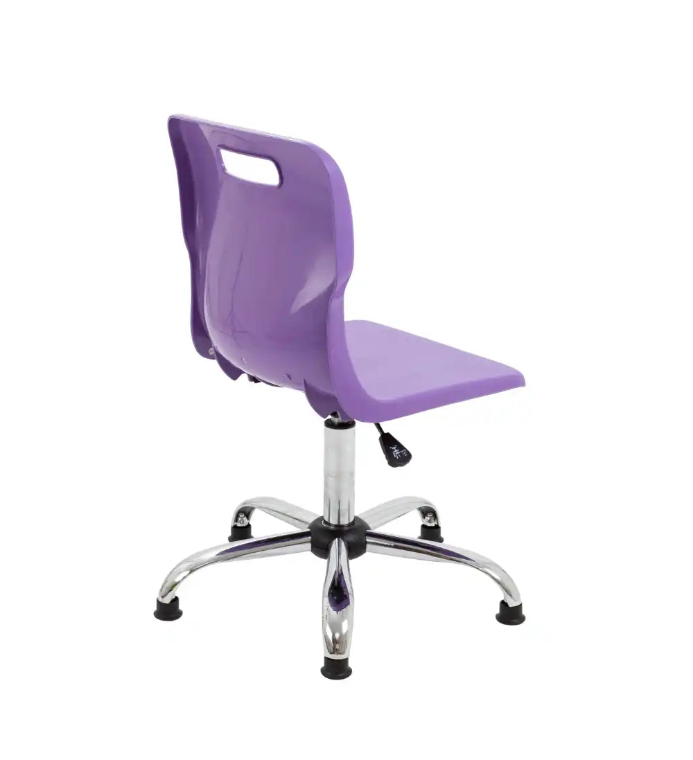 Titan Swivel Senior Chair with Chrome Base and Glides T35-PG 5