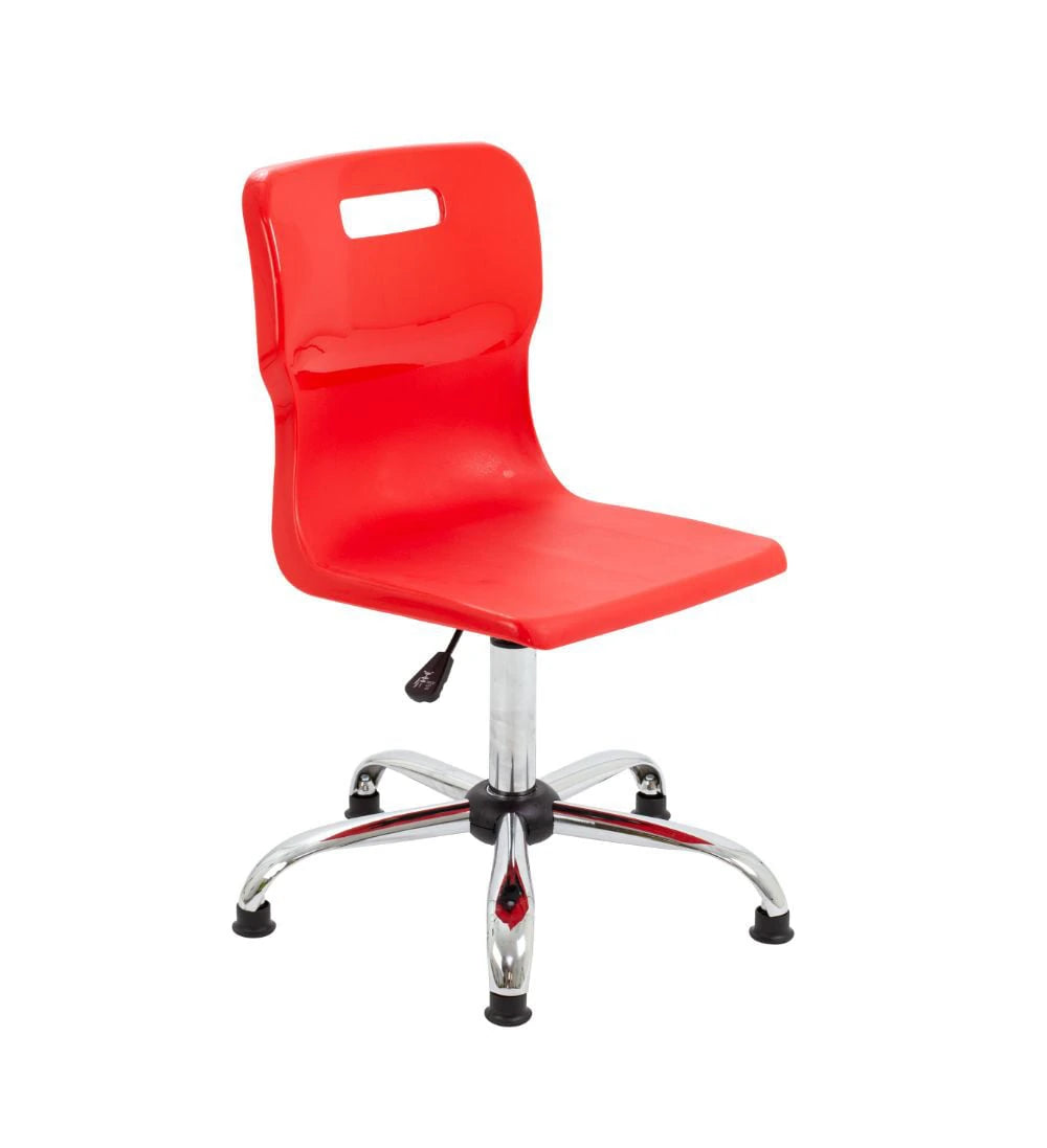 Titan Swivel Senior Chair with Chrome Base and Glides T35-RG 1
