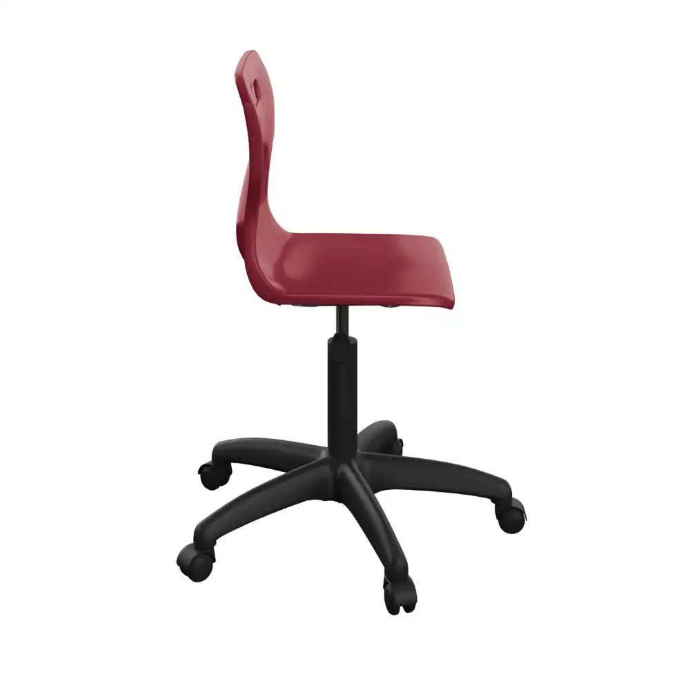 Titan Swivel Senior Chair with Plastic Base and Castors T35-BU-BK 4