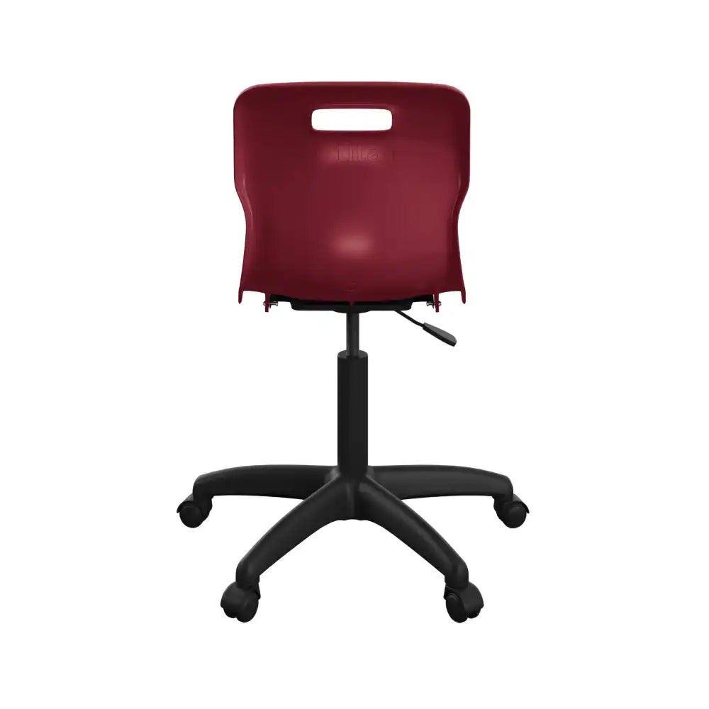 Titan Swivel Senior Chair with Plastic Base and Castors T35-BU-BK 6