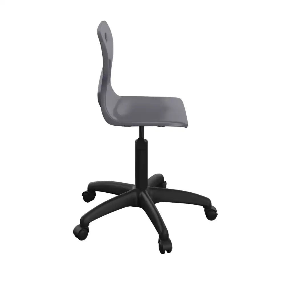 Titan Swivel Senior Chair with Plastic Base and Castors T35-C-BK 4