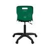 Titan Swivel Senior Chair with Plastic Base and Castors T35-GN-BK 6