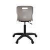 Titan Swivel Senior Chair with Plastic Base and Castors T35-GR-BK 6