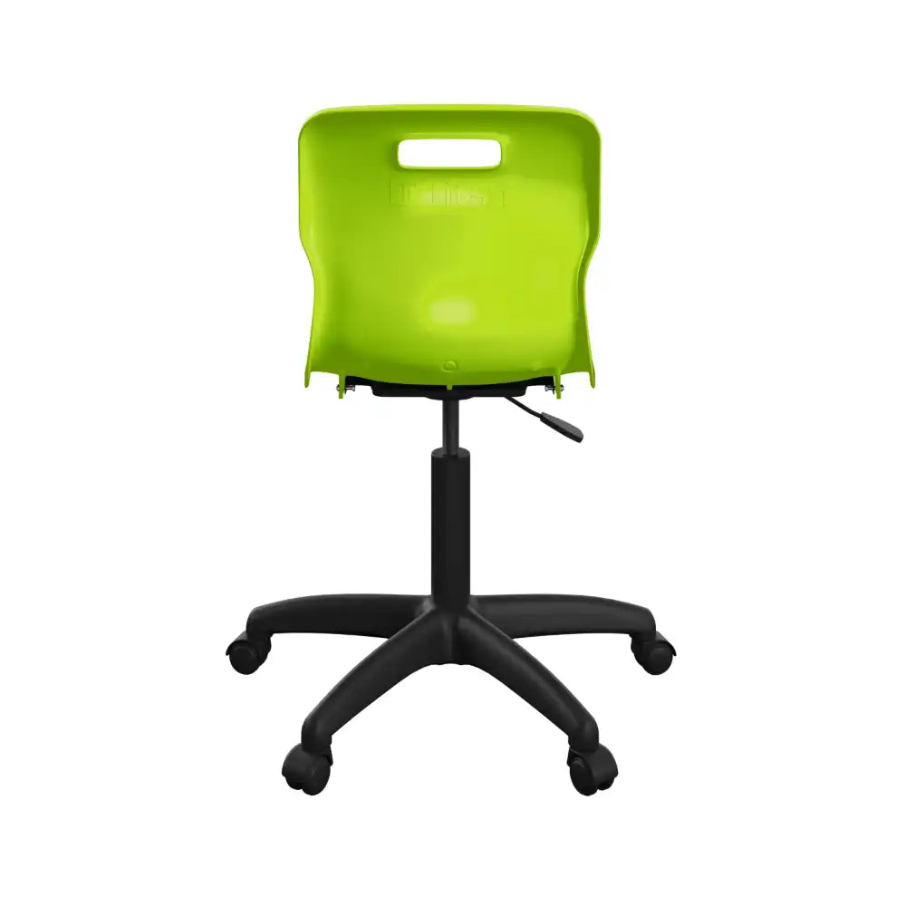 Titan Swivel Senior Chair with Plastic Base and Castors T35-L-BK 6