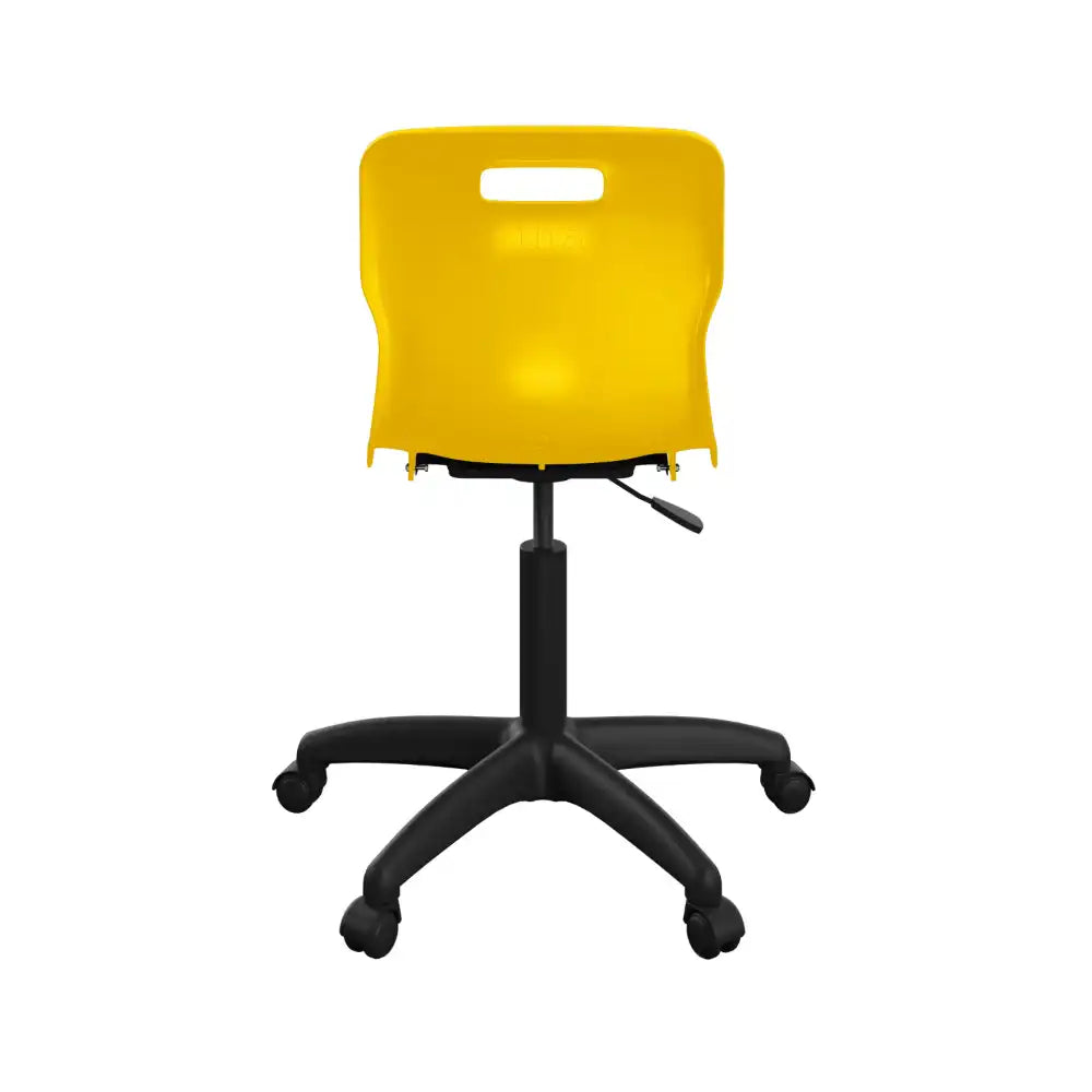 Titan Swivel Senior Chair with Plastic Base and Castors T35-Y-BK 6