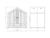Treehouse 4 Person Acoustic Closed Meeting Pod Dimensions