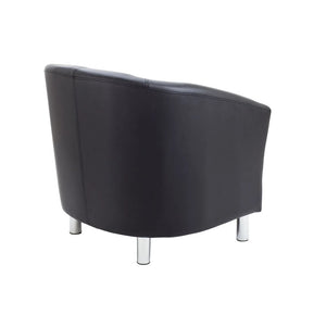 Tub Armchair with Metal Feet OF2201BKML 5