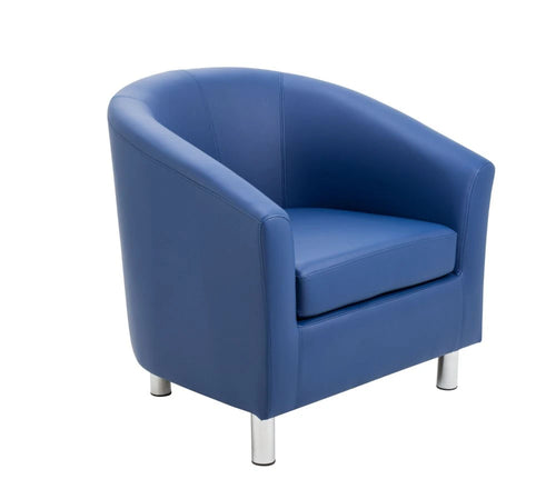 Tub Armchair with Metal Feet OF2201BKML 1