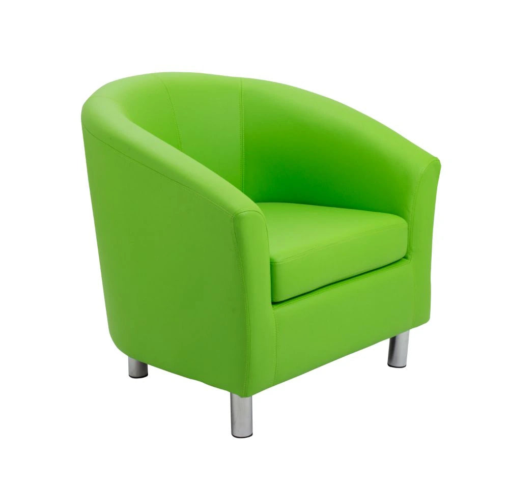 Tub Armchair with Metal Feet OF2201BKML 1