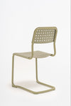 Tube Office Chair in Sled Base without Armrests 2