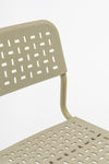 Tube Office Chair in Sled Base without Armrests Detail 3