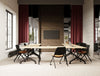 Twister Mobile Tilt Pro Legged Table with Flex Folding Chair in Conference Setting