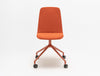 Ulti Fabric Chair on 4 Spoke Metal Base with Castors