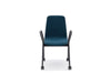 Ulti K Chair With Blakc Metal Arms And Castor Wheels