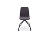 Ulti K Chair With Dark Grey Finish And Four Star Black Legs