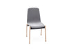 Ulti KW Chair with Grey Finish and Wooden Legs for Meeting Rooms
