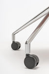Ulti Office Chair with 4 Star Polished Aluminium Castor Base Detail