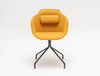 Ultra F Armchair with Back Cushion and Trestle Base