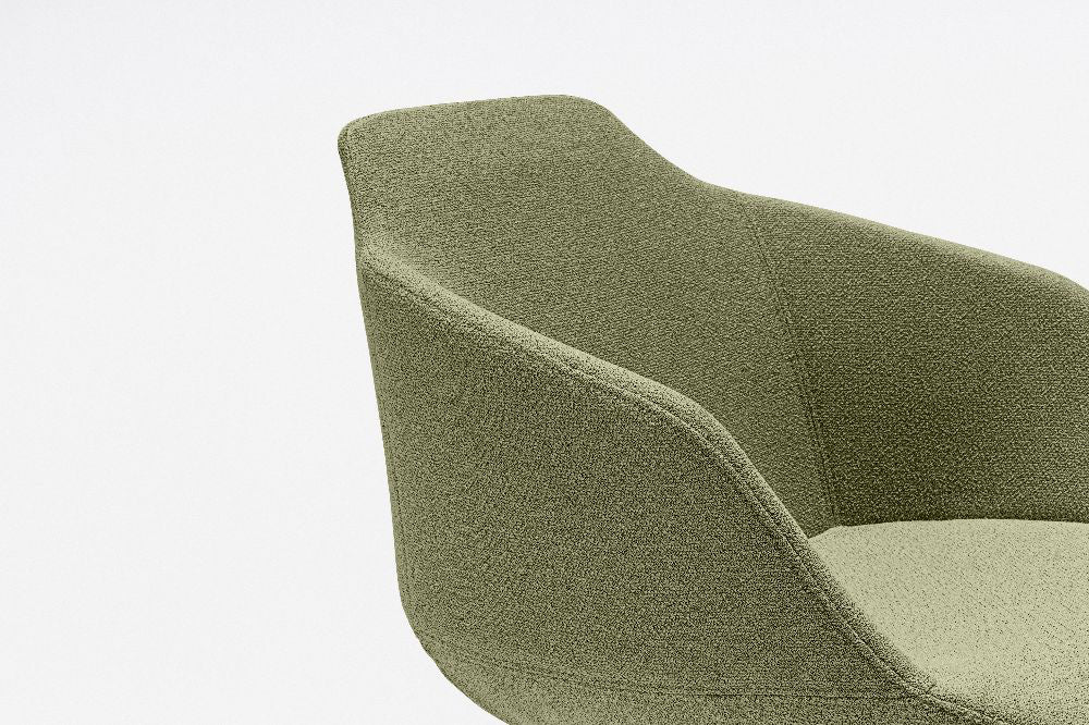 Ultra Office Chair on 4 Legged Metal Legs without Cushion Detail