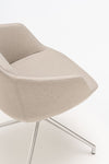 Ultra Office Chair on 4 Star Polished Aluminium Base without Cushion Detail
