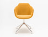 Ultra Office Chair on 4 Star Polished Aluminium Base without Cushion