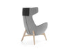 Umm High Backrest Lounge Chair with Wooden Legs 2