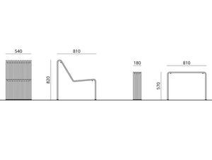 Urbantime .015 Outdoor Modular Sofa Dimensions