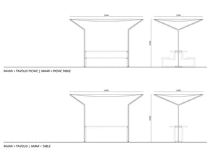 Urbantime .H24 Miami Outdoor Metal Sun Shade Dimensions