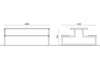Urbantime .H24 Outdoor Picnic Table With Integrated Benches Dimensions