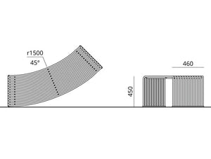 Urbantime Outdoor .015 Concave Or Convex Bench Dimensions