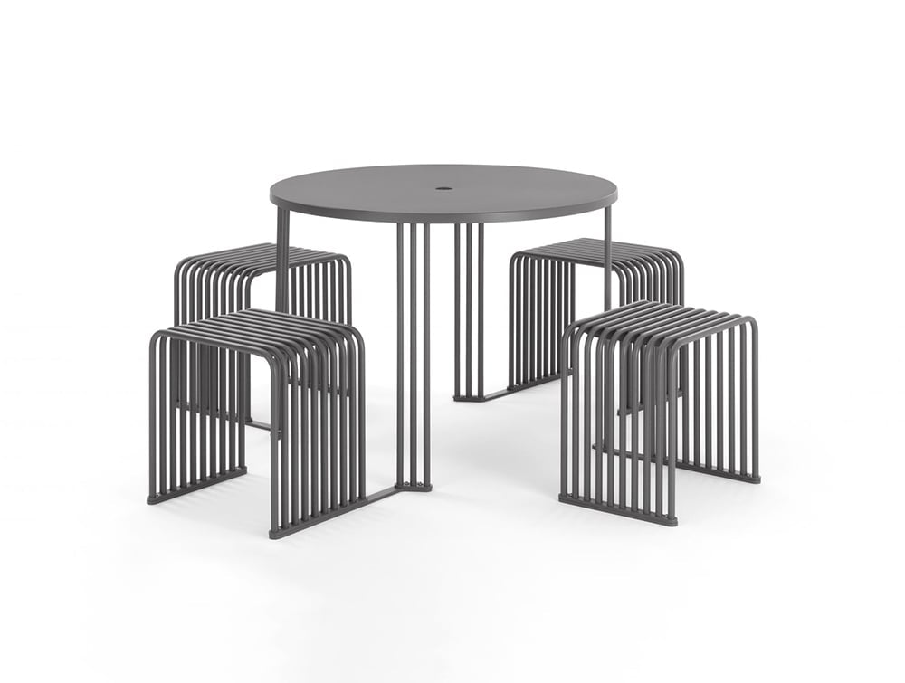 Urbantime Outdoor .015 Octopus Round Table With Integrated Seating