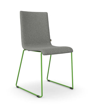 Vibe Visitor Chair With Skid Frame Base 6