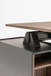 Viga Executive Desk with Side Storage and Pedestal Details