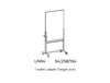 Visi Mobile Whiteboard 7 Dimensions