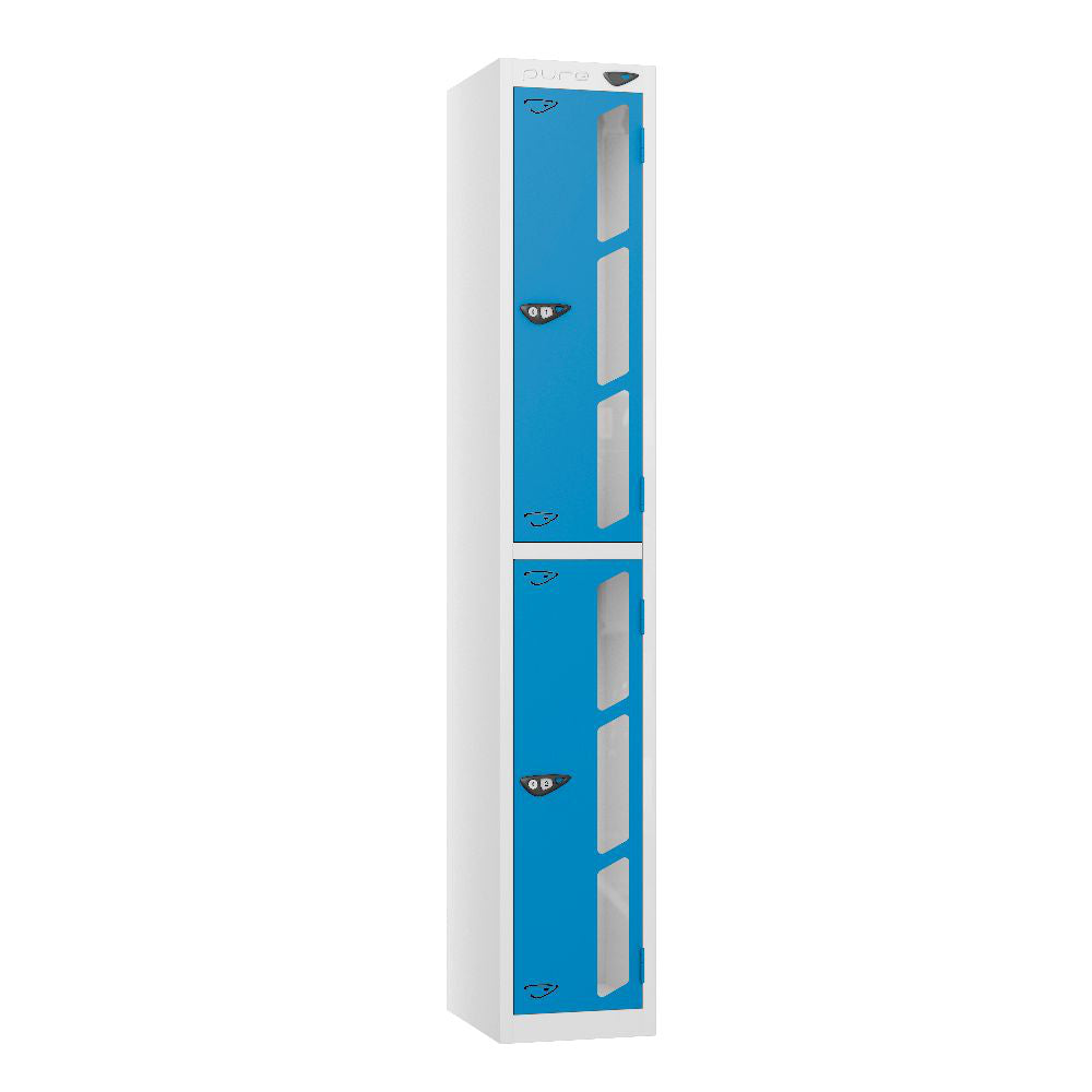 Vision 2-Door Locker Arctic White Cobalt Blue