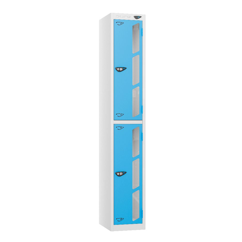 Vision 2-Door Locker Arctic White Cornflower Blue