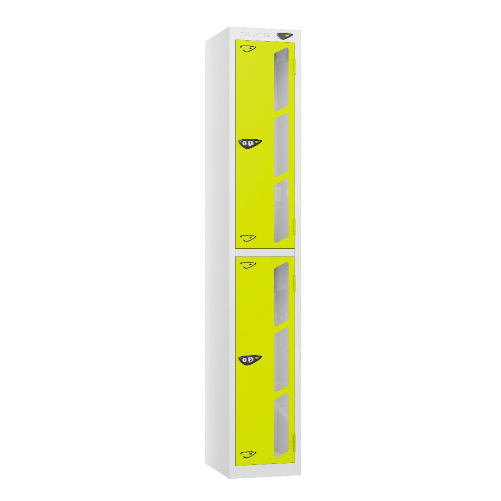 Vision 2-Door Locker Arctic White Lime Light