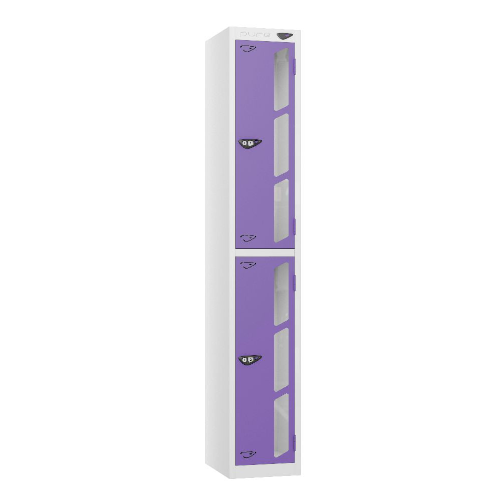 Vision 2-Door Locker Arctic White Orchid Violet