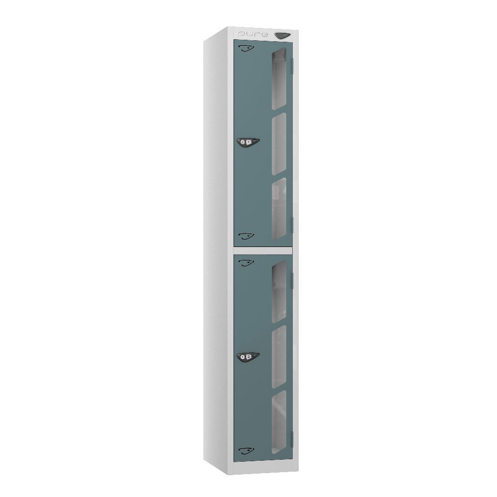 Vision 2-Door Locker Pearl Silver Slate Grey