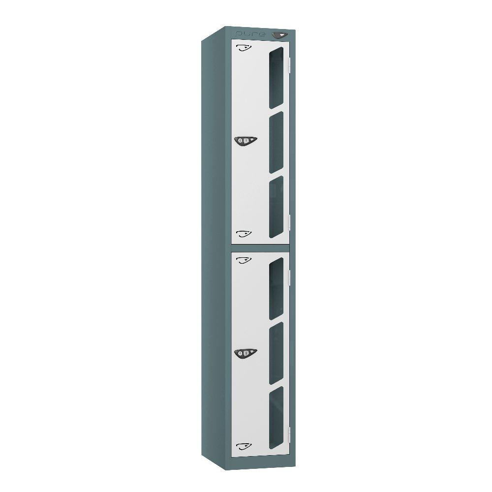 Vision 2-Door Locker Slate Grey Arctic White